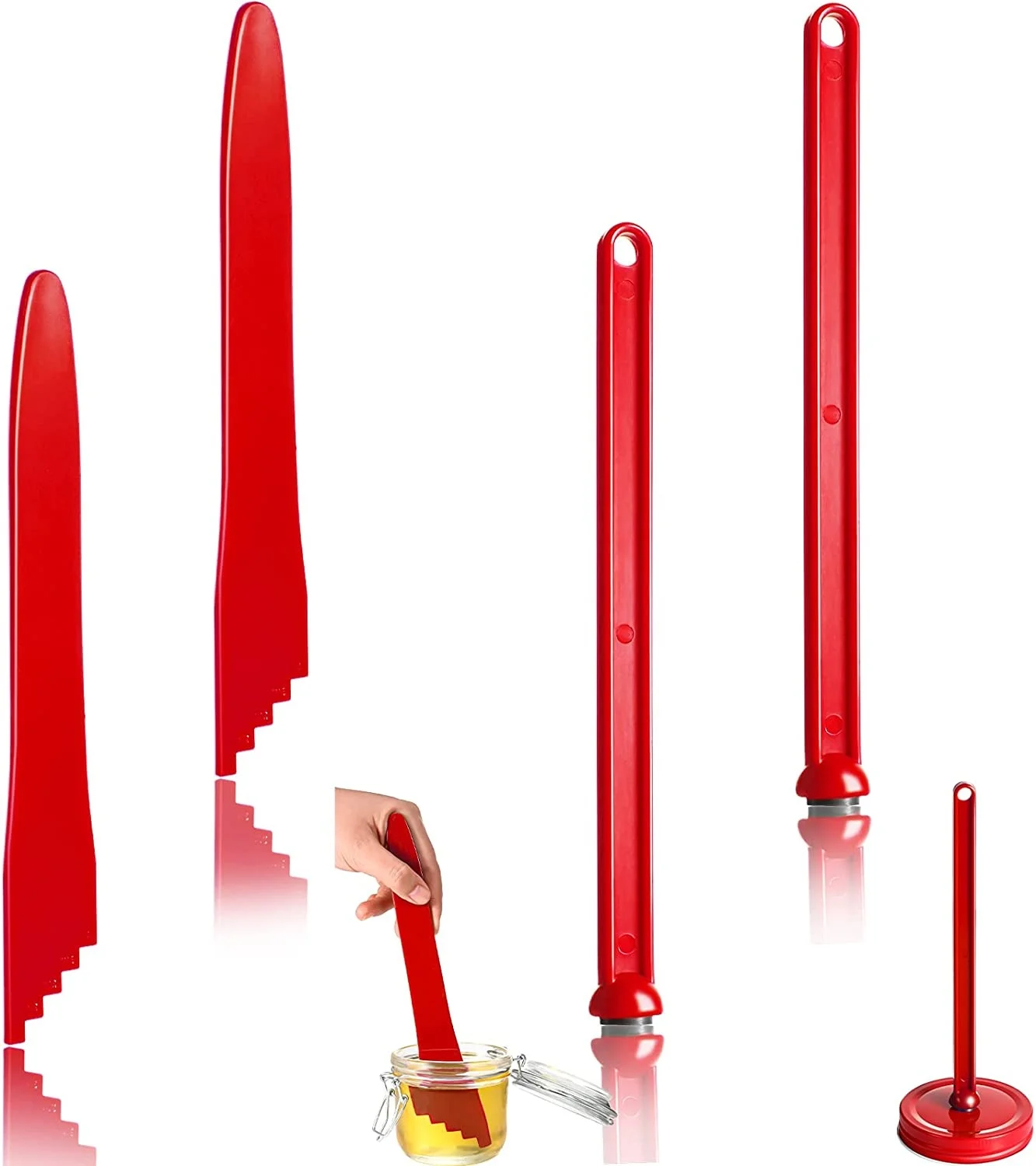 Магнитный подъемник для крышек и пузырьковый инструмент для кухни, набор кухонных инструментов для консервирования, 4 шт.