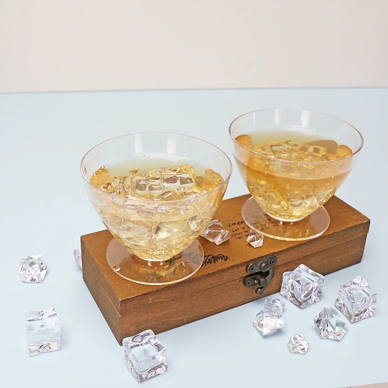 Hot sales clear Plastic Goblet Cups  disposable plastic dessert cup