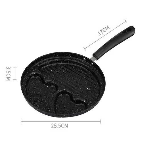 Heat-Resistant Handle Stainless Steel Frying Pan Rapid Cooling Easy to Clean