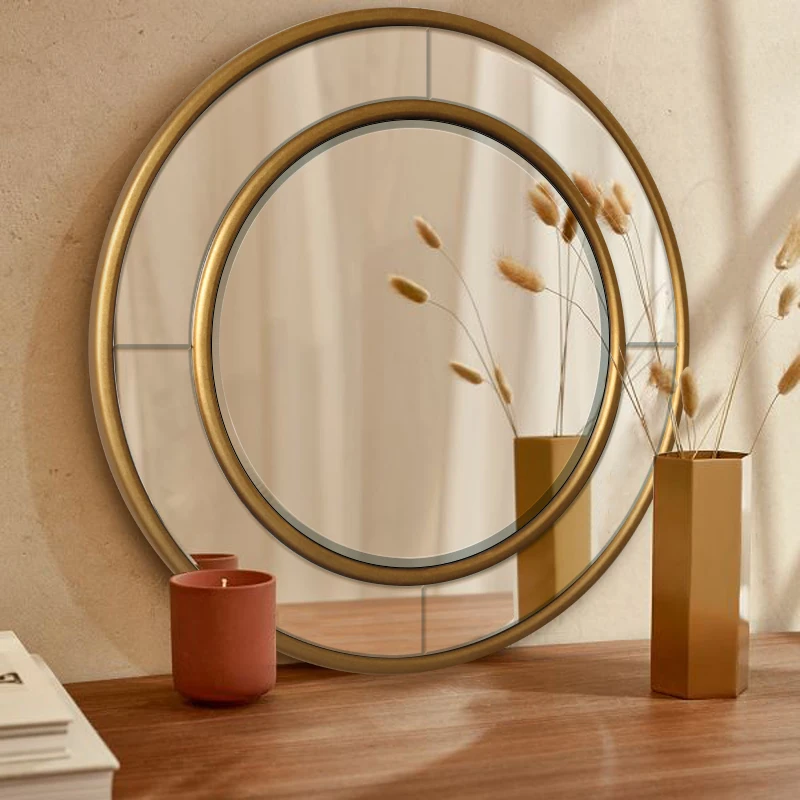 Modern Design Bathroom Wall Decorative MDF/PU/PS Framed Mirror