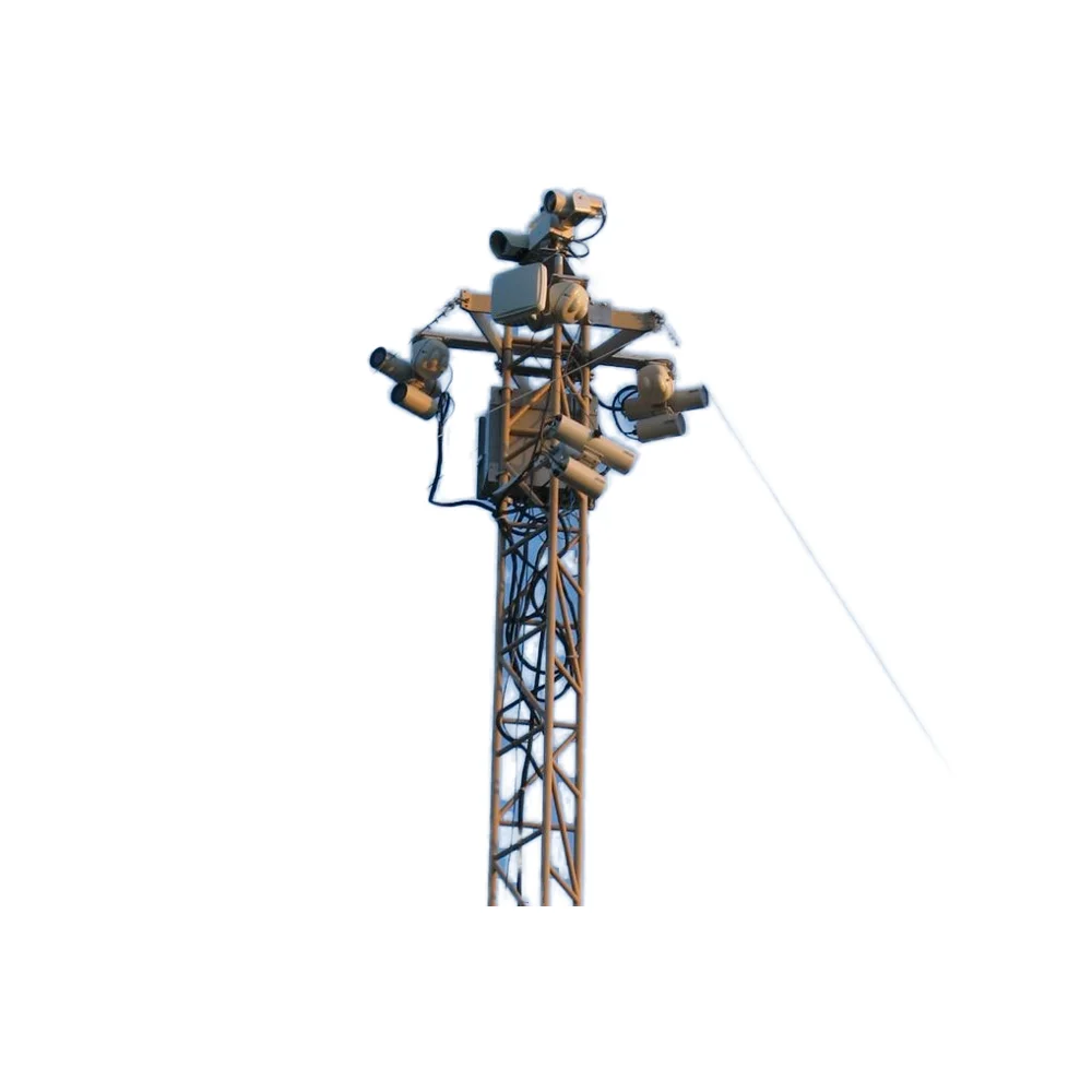 Steel Mast Monopole Communication Tower Guyed Antenna Telecommunication with Lattice Transmission Tower Angle Steel Material