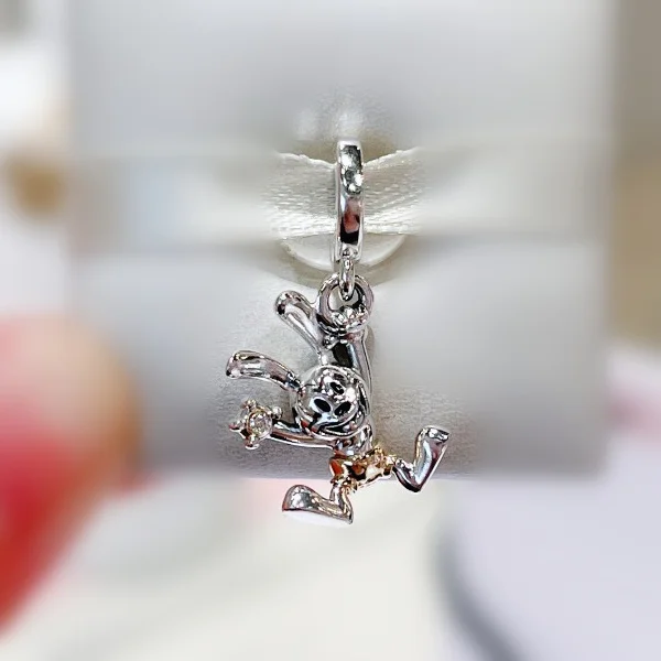 2024 NEW Mickey Minnie Stitch 925 Silver Charm Pendant Beads Fit Original Bracelet Diy Fashion Jewelry Gift
