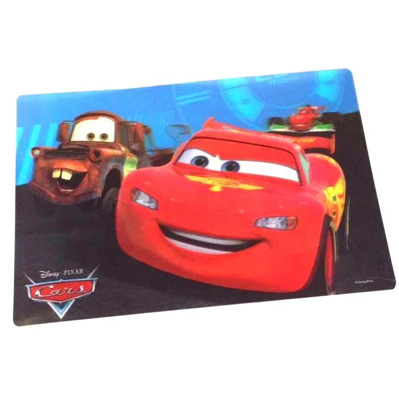 Custom Clear Plastic 3D Lenticular table 3D Placemats