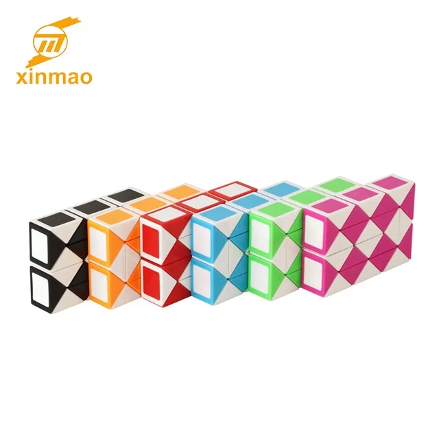 Wholesale promotional magic ruler cube jigsaw puzzle for kids Plastic Mini Magic snake for fun
