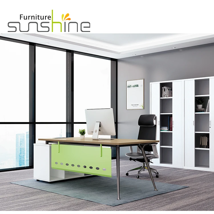 Open Workstation Desk Office Furniture Modular Cubicle Industrial Loft Style Large Solid Table Custom Staff Workstations Tables