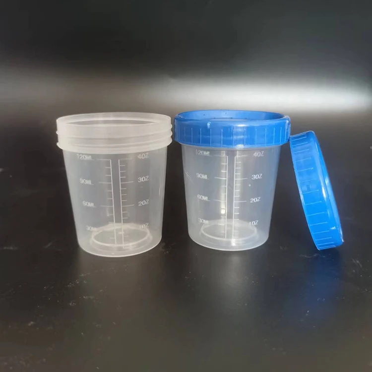 Лидер продаж лабораторный инструмент пластиковый мерный стакан 120 мл из полипропилена со