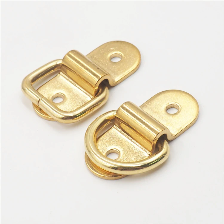 Крепежное кольцо из твердой латуни с d-образным кольцом и монтажным кронштейном