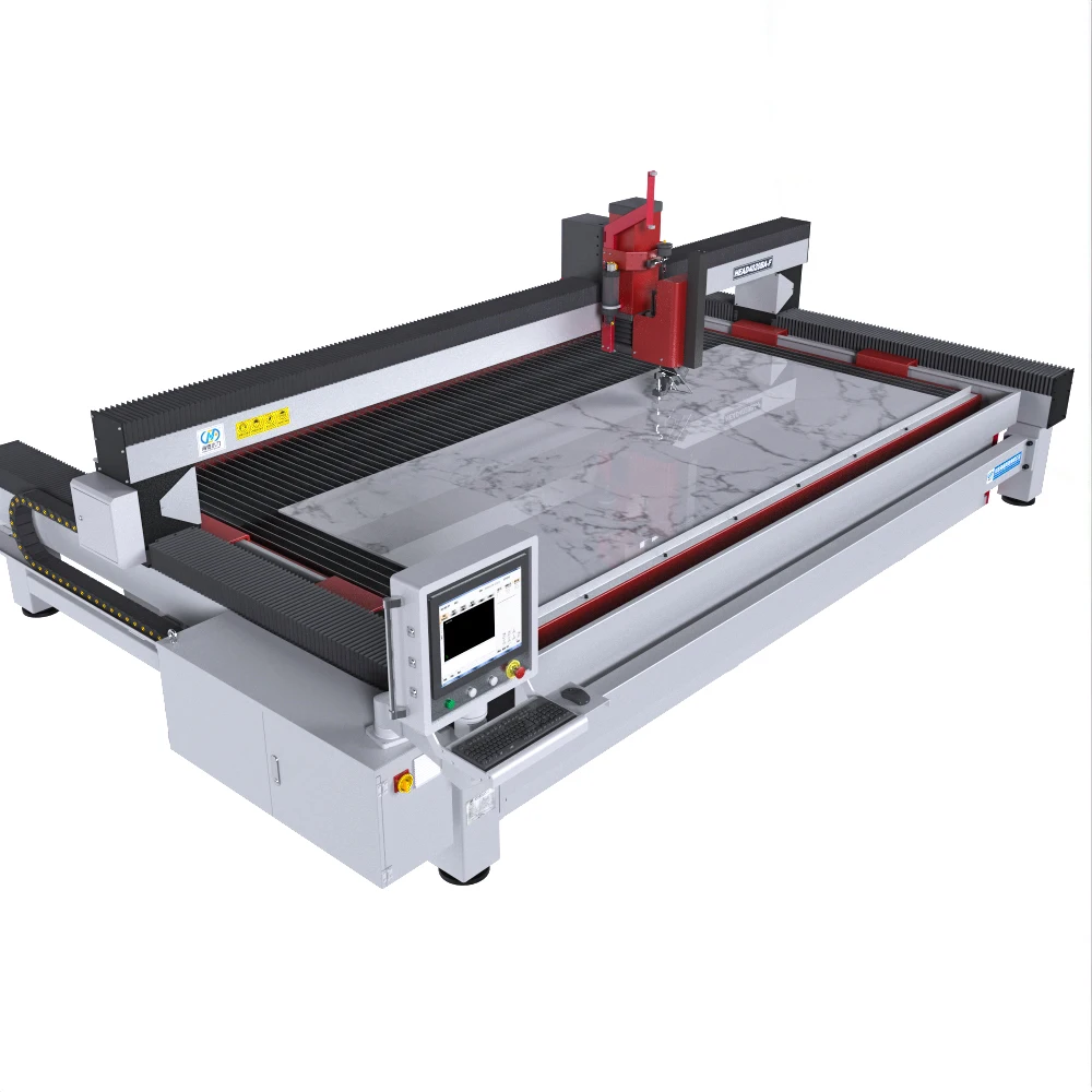 Machine cut panel quarzs waterjet cutting machine 5 axis
