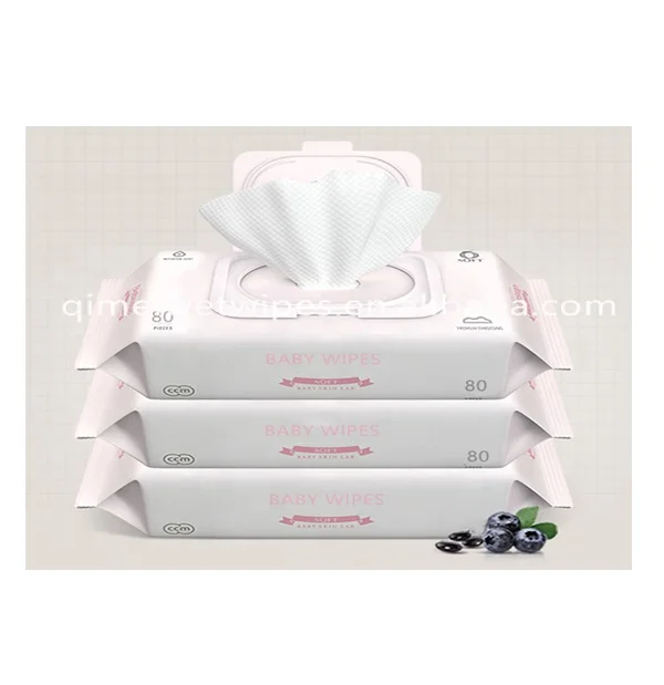 
OEM price Biodegradable disposable spunlace bamboo wet wipes baby 