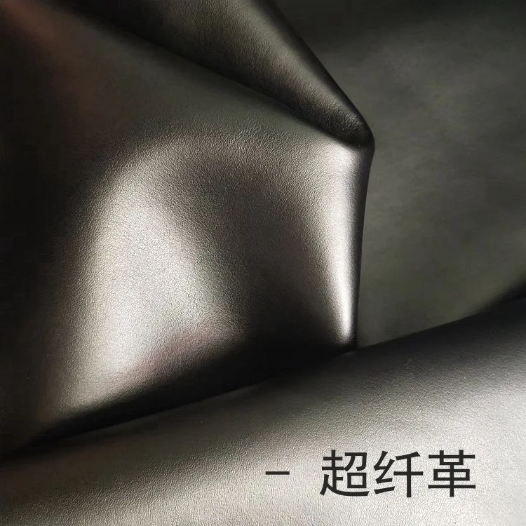 High quality Fashion faux Cow pattern 203 colors Microfiber PU Synthetic leather fabric thick 0.8-1.4 mm for belts, shoes, bags