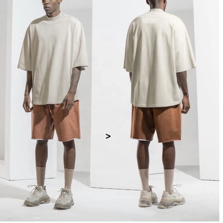 Wholesale Custom T Shirt Mens High Quality Oversized Heavyweight T-Shirts For Men 100% Cotton O-Neck Shirt