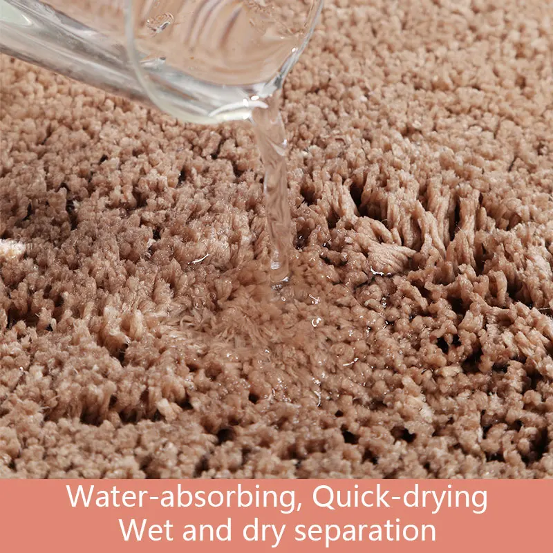 Indoor Doormat Super Absorbent Water Mats Non Slip Rubber Rug For Bedside