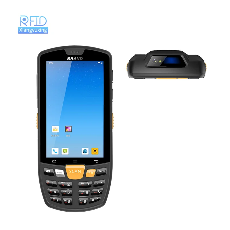 Портативный 13 56 МГц RFID и 1D 2D сканер штрих-кодов GPS Android КПК смартфон с 4G портативным считывателем
