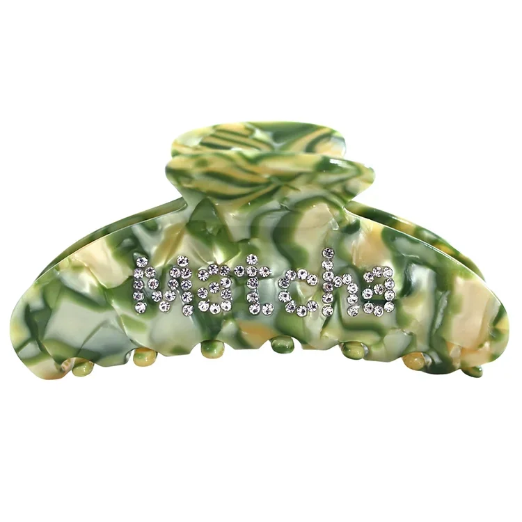 High-quality exquisite diamond-set design temperament light luxury acetate hair claw shark claw claw clip