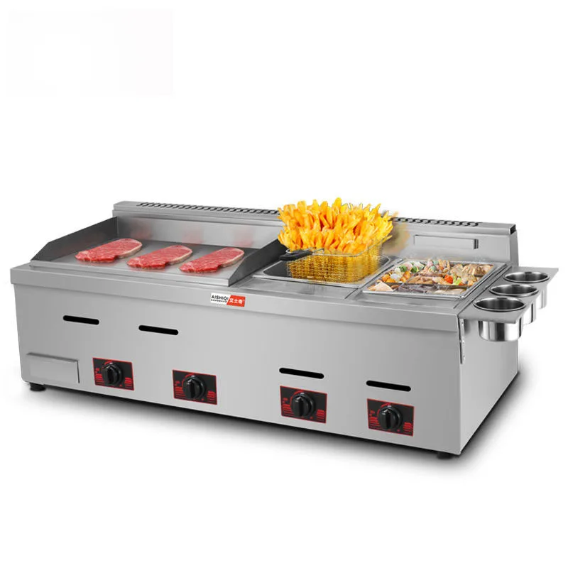 Multi-Function Deluxe Combi-ovens gas griddle with deep fryers