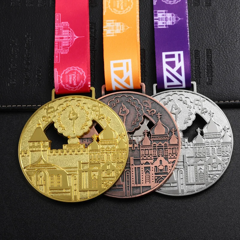 Custom 3D Design Metal Gold Silver Bronze Medals Girls Sports Zinc Alloy Cheerleading Rhythmic Gymnastics Bespoke Dance Medal