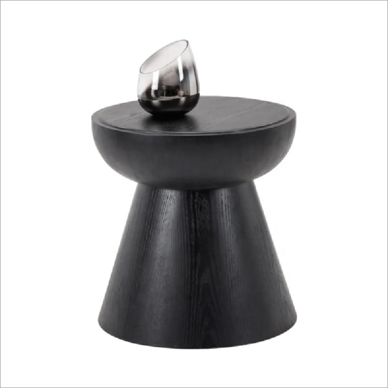 Modern round wooden coffee table designer hotel sofa tea table