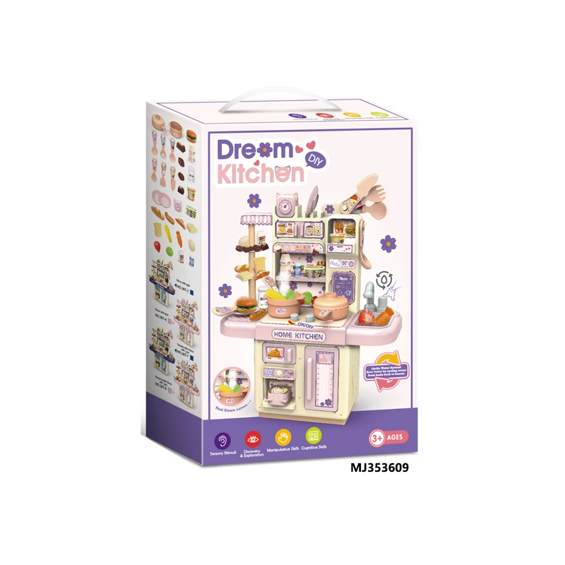 Kitchen Table With Light And Spray Kitchen Dining Table Pink Blue For Children Pretend Play Electric House Play Toy