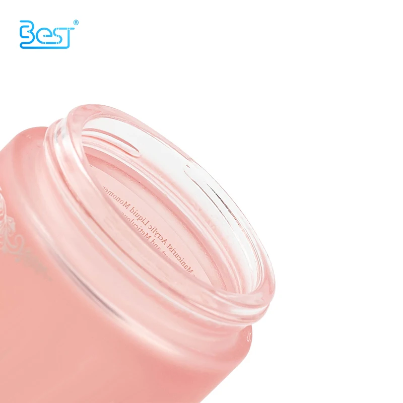 5g 10g 15g 20g 30g 50g 60g 100g 200g 250g Luxury Glass Cosmetic Jar 2OZ Pink Skincare Jars With Lids  Cosmetic Cream Jars
