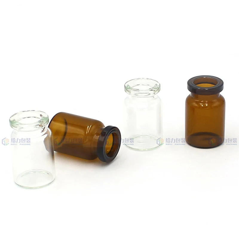 Hot Sale Pharmaceutical 5ml 10ml 15ml Clear Amber Pharmaceutical Glass Tubular Vials Injection Bottle