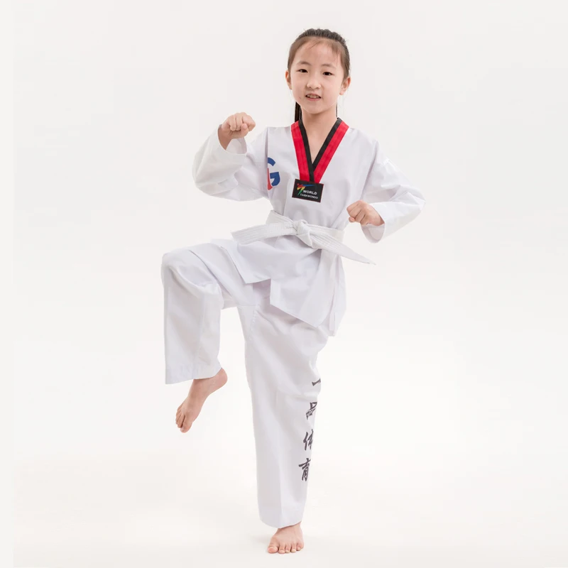 Factory wholesale WTF uniform high quality taekwondo dobok sparring uniform for taekwondo dress