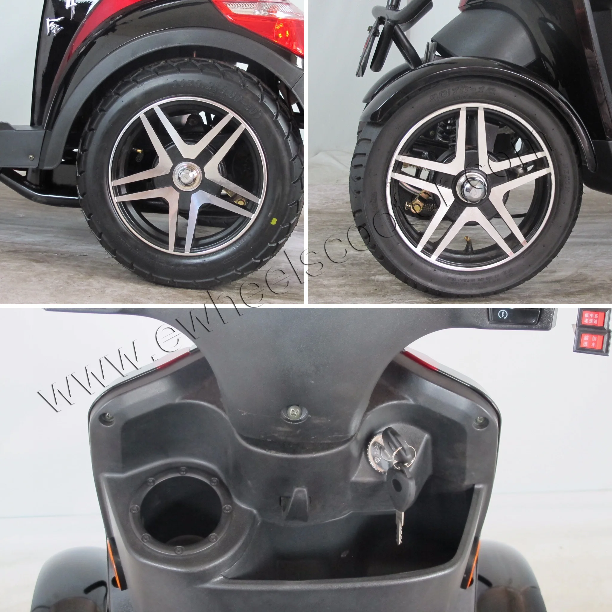 
Cheap four-wheel electric scooter 60V with front shock absorbers for adult disabled 