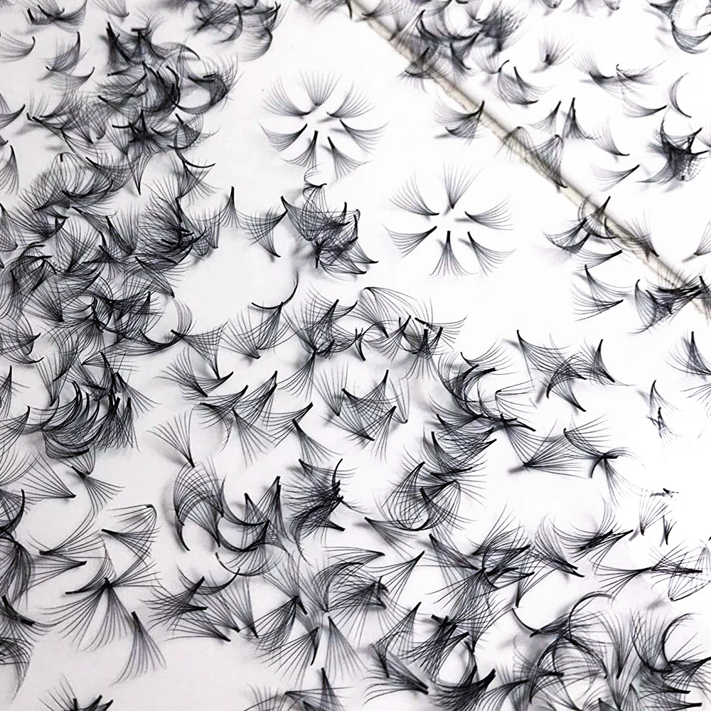 Korean Handmade Silk Eyelash Extension Fans 4d 5d Wispy Premade Mega Volume Fan 7mm-17mm Loose Russian Volume Eyelash