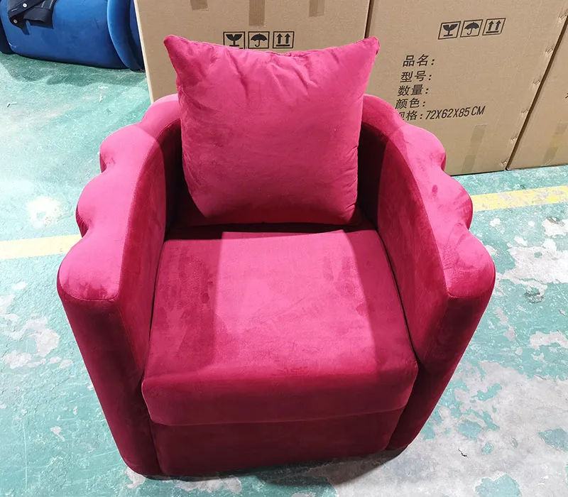 Hotel lobby engineering  light luxury negotiation Sales department flower chair designer furniture sofa lounge chair