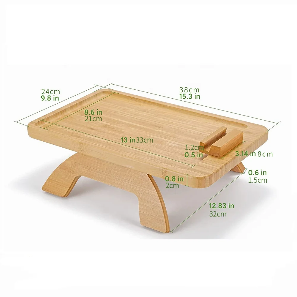 Sofa Arm Tray Wooden Coffee Table Luxury Home Furniture Sofa End Side Table