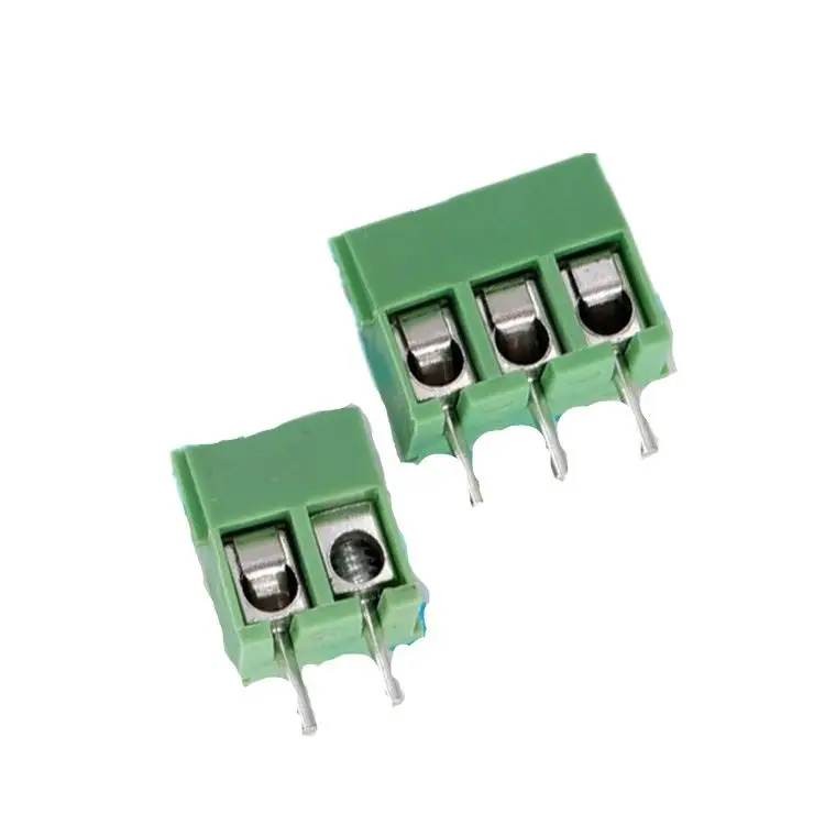 3.5mm Pitch Screw Terminal Connector 2 Pin 3 Pin Straight Leg KF350 Copper Green PCB Terminal Blocks