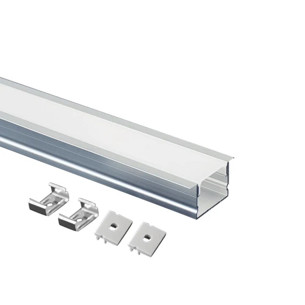 20X15A U-образный экструдированный алюминиевый профиль, Настенный алюминиевый профиль, канал для светодиодного освещения