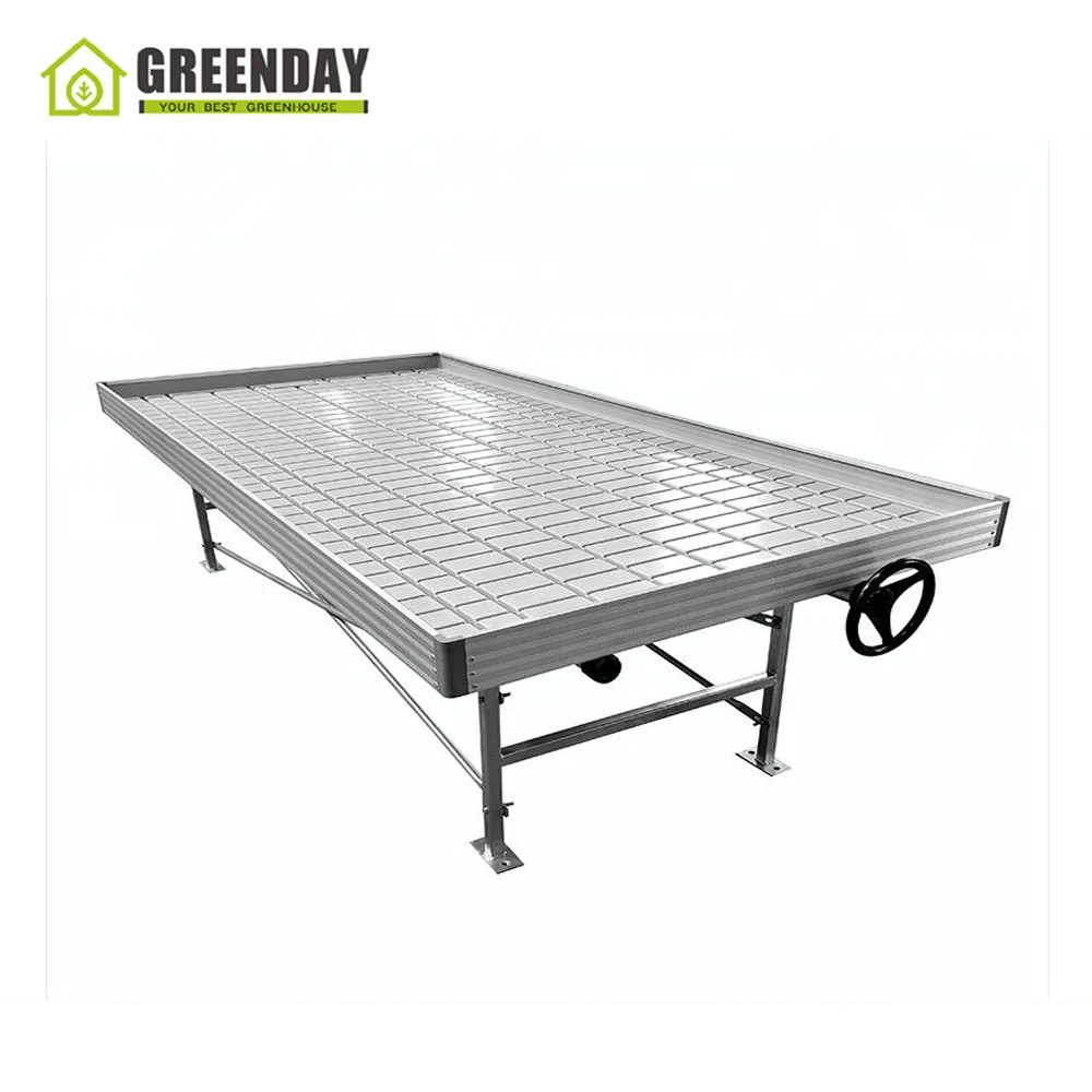 
GREENDAY Wholesale agricultural greenhouse orchid plant nursery tray ebb and flow table 