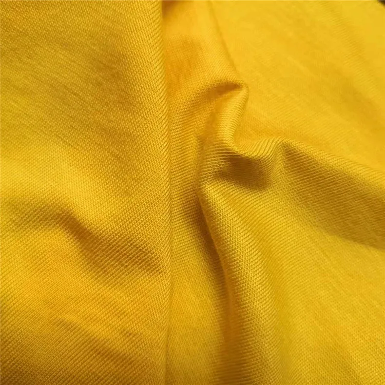 OEKOTEX-100 Certificated Sustainable 95 Bamboo 5 Spandex Bamboo Fiber Fabric for Stretch yoga clothes