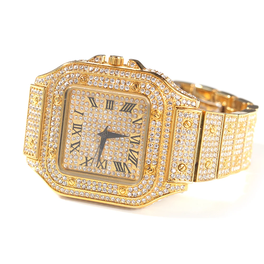 ZJW1546 2021 Hip Hop Watches Iced Out Mens Watches in Wristwacthese Luxury Watch for Women Men