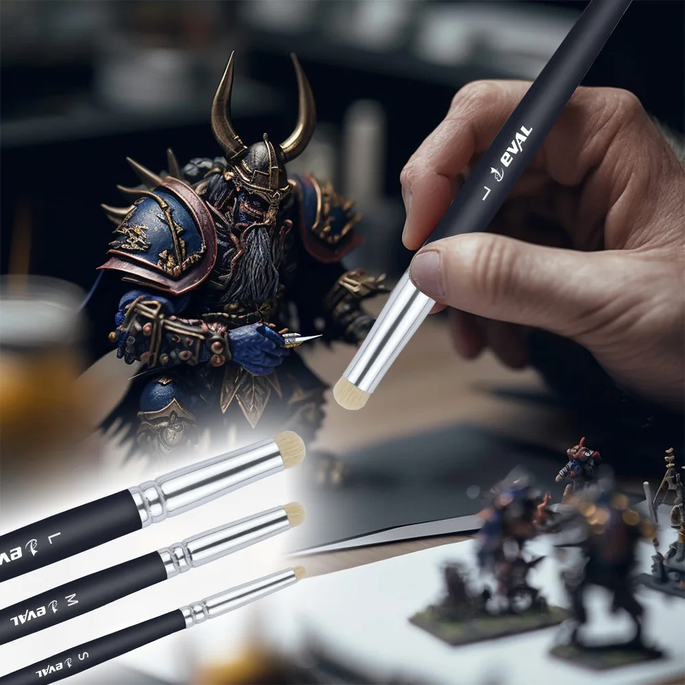 Custom Logo 13pcs for Effect Fine Tip Model Painting Brushes Drybrush Set Miniature Model Paint Brushes