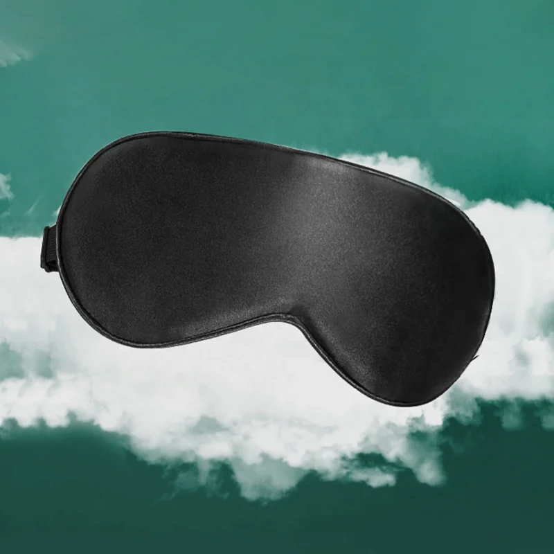 Custom Color Soft Satin USB Temperature Controlled Eye Mask Female Nap Light Shield Eyemask Heating Sleep Eye Mask