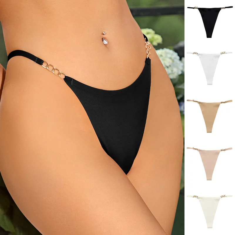 Women Ice Silk Underwear Women Panties Thong High Waist Sexy Secret Colors G-string Lingerie Brief Seamless Panty 0573