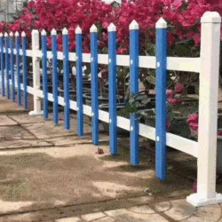 Cheap 10ft*27in Garden Decoration Fence Pvc Plastic Privacy Outdoor White Picket Fence Barbados