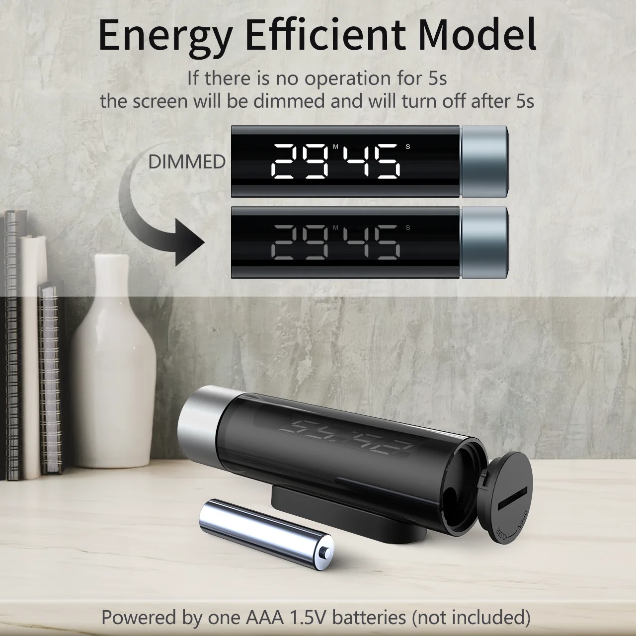 
Magnetic LCD Digital Kitchen Countdown Timer Alarm with Kitchen Timer Practical Cooking Timer 