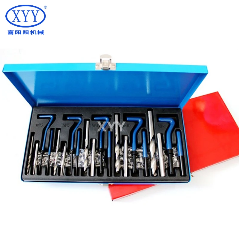 131-Piece Metric Thread Repair Kit M8*1.25 Steel Tap and Die Tool Sets for Tapping and Cutting Threads