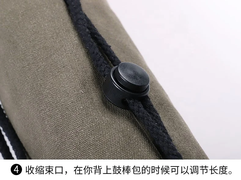 Percussion professional black drum stick bag, cheap wooden drumstick bag