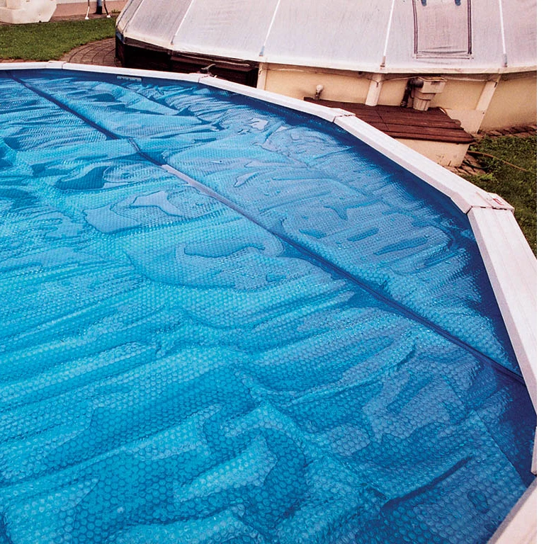 outside swimming pool cover above ground PE bubble thermal covers swimming pool cover with reel