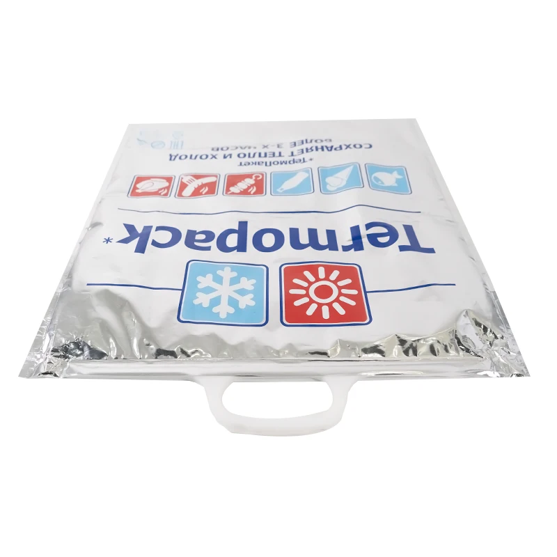 PET plastic insulated cooler bag disposable food travel picnic delivery thermal bags