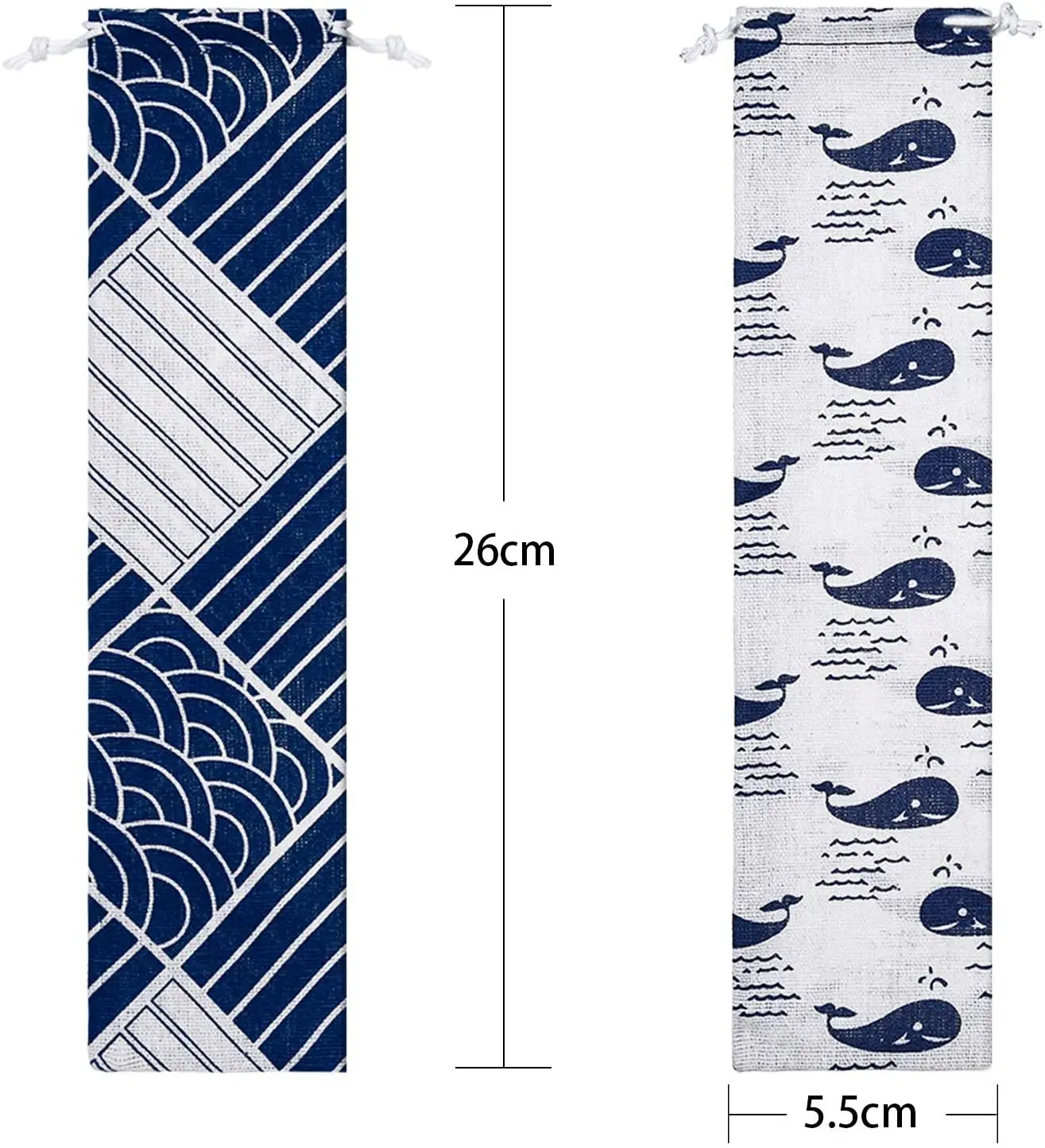 Cutlery Storage Bag Reusable Drinking Straw Stainless Steel Spoon Fork Straw Pouch Woven Tableware Storage Bag Travel Equipment