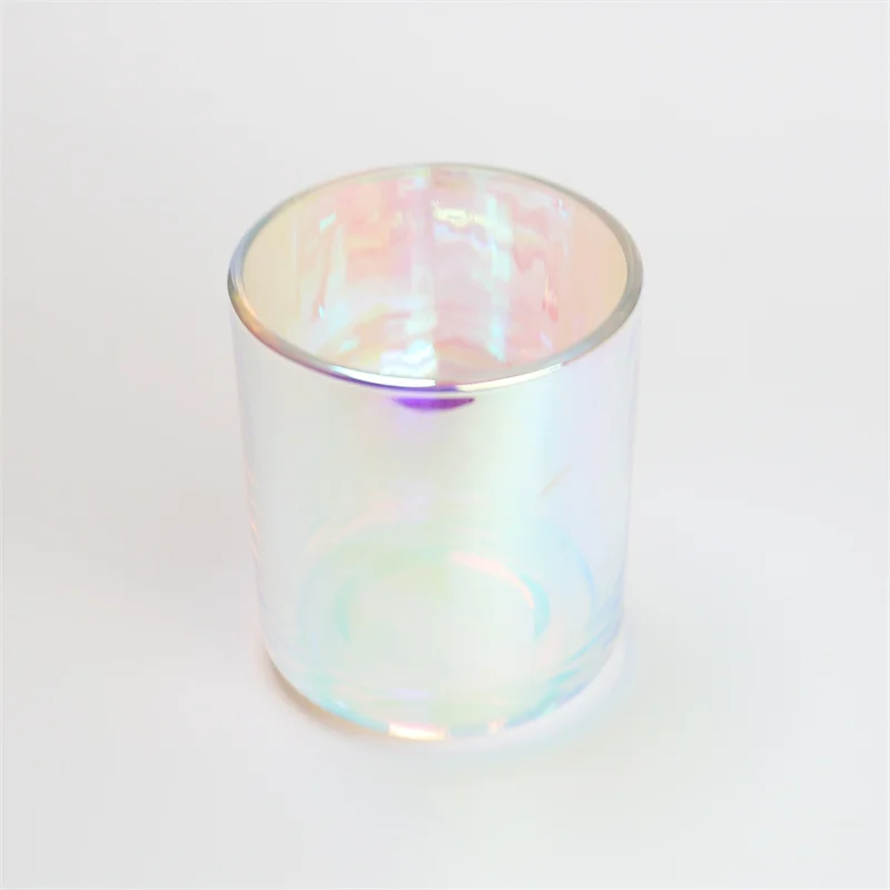 Wholesale Free Shipping Dome Cover Aura Empty 2 Oz 8 Oz Wide Hand Made 5 Days Glass Candle Jars Without Lid