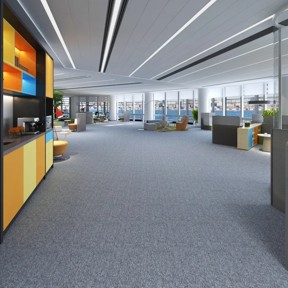 Office carpet splicing squares overlay carpets non-slip flooring commercial tile carpets