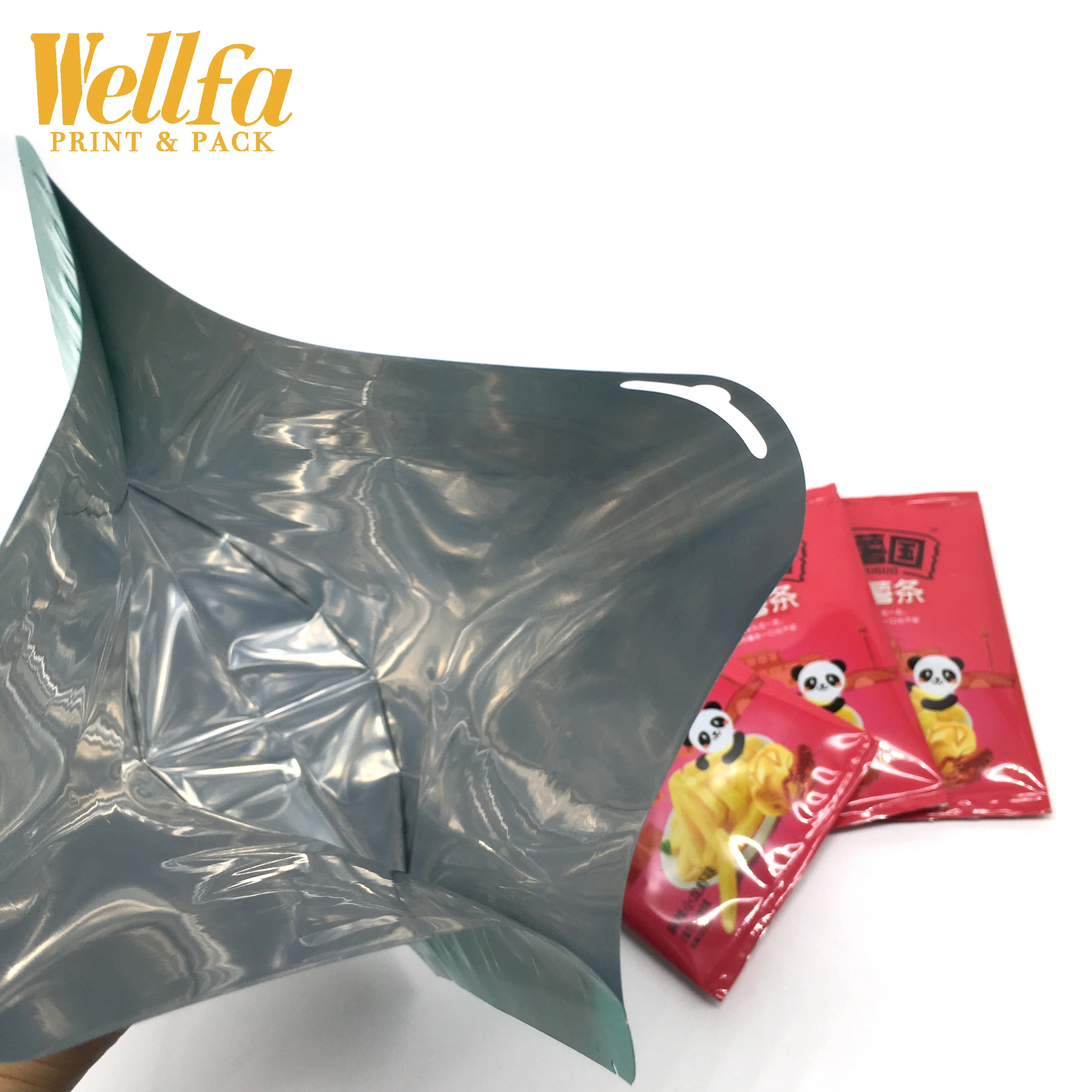 OEM Factory Plastic Custom Printed Aluminum Layer Film Packaging Roll Auto Film BOPP Lamination Pouch For Chips