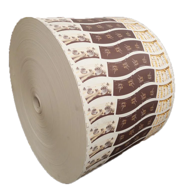 
single side PE coated flexo printing paper rolls paper cup raw material 