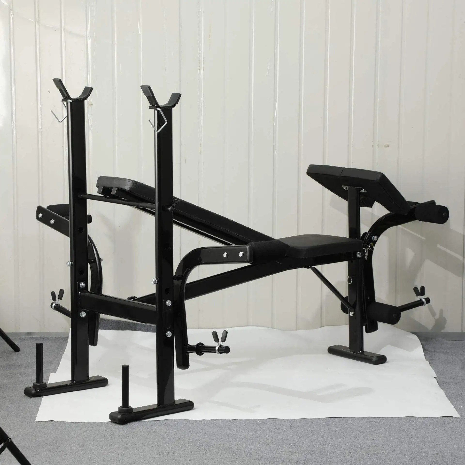 DHZ Adjustable Bodybuilding Bench with Dumbbell Rack for Chest Press Decline Press & Decline Bench Drill in Gymnasiums