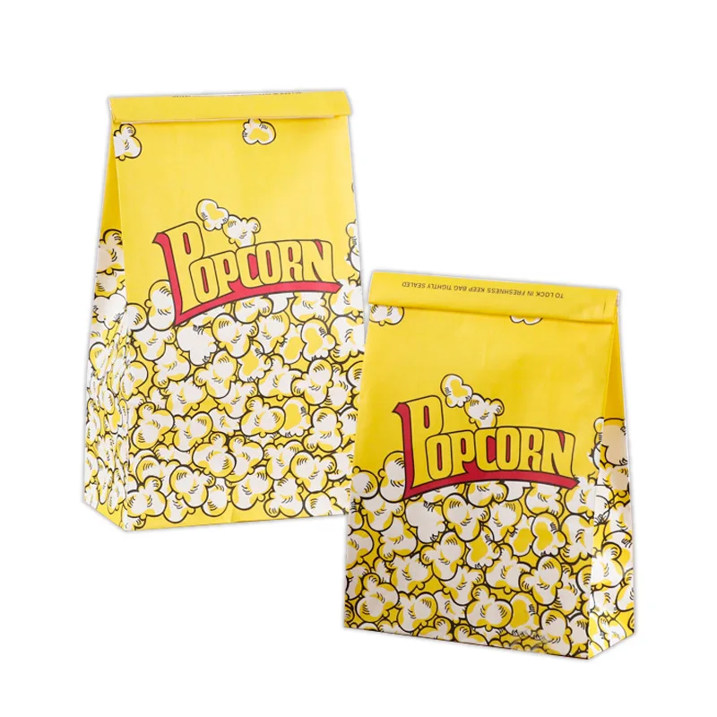 Golden Supplier Custom Logo Print Product Popcorn Paper Bag For Packaging